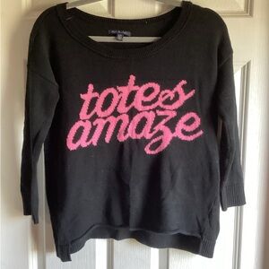 American Eagle xs black sweater cropped